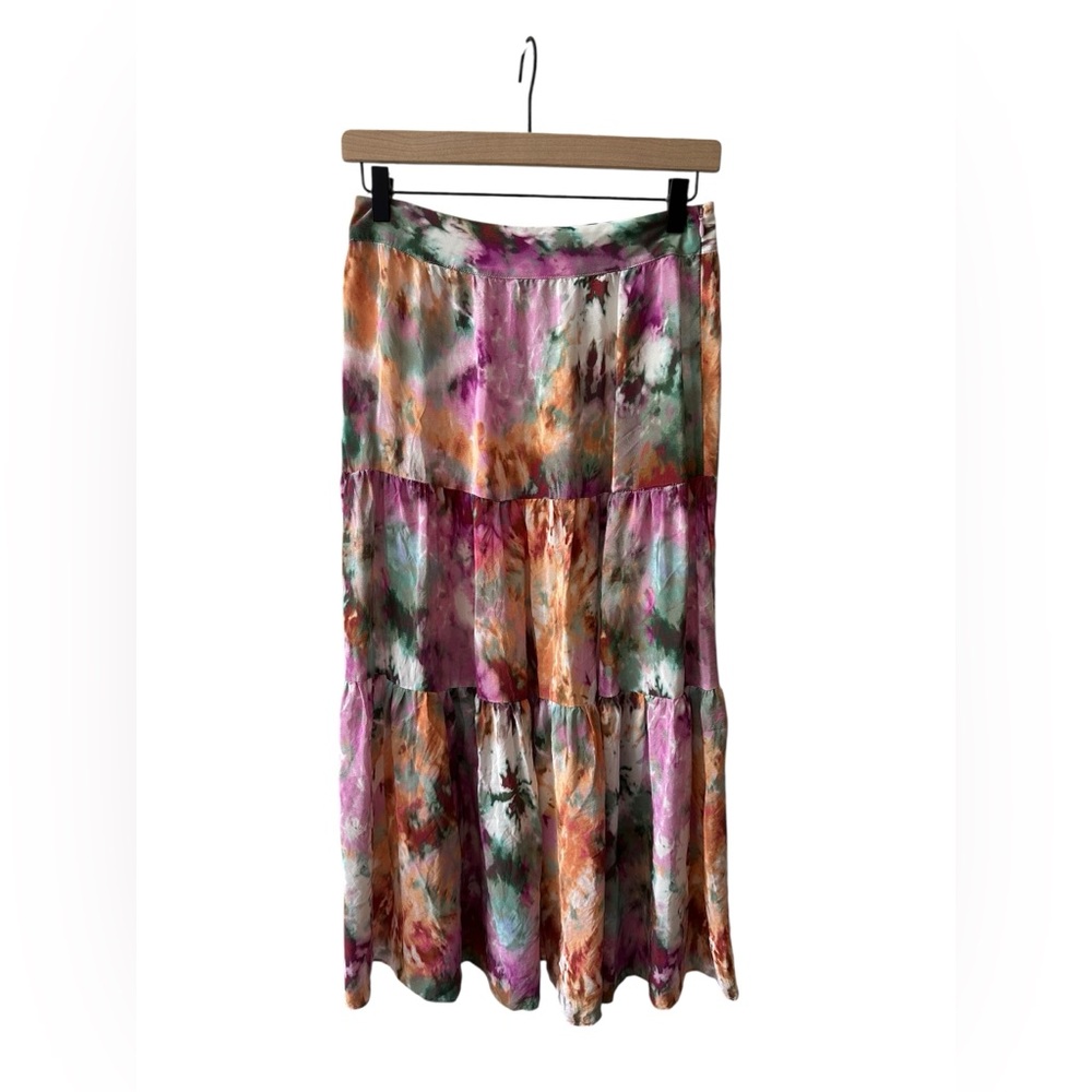 Kachel x Anthropologie Watercolor Maxi Skirt